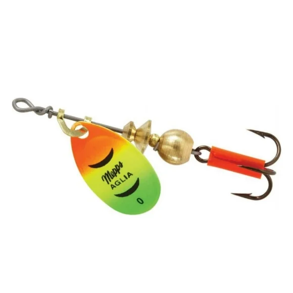 MEPPS Aglia Lot of 4 Silver Firetiger and Rainbow Trout Colors Spinner Lures - Picture 4 of 5